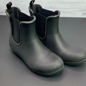 Crocs Womens Size 4 Freesail Chelsea Waterproof Black Boot Shoes Dual Comfort